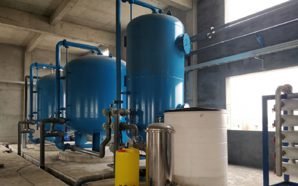 河北滄州50T單級反滲透安裝現場