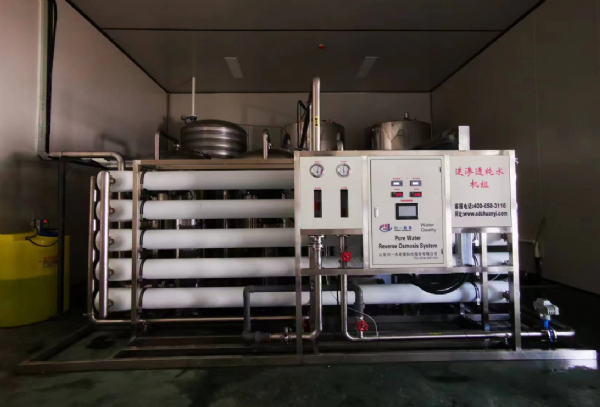 河北保定20T反滲透+變頻供水安裝調試完成